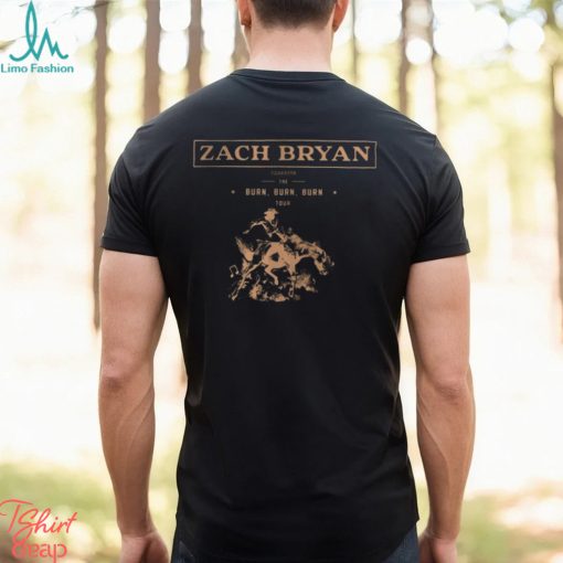 Vintage Zach Bryan Burn Tour Shirt Unisex T Shirt