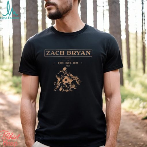 Vintage Zach Bryan Burn Tour Shirt Unisex T Shirt