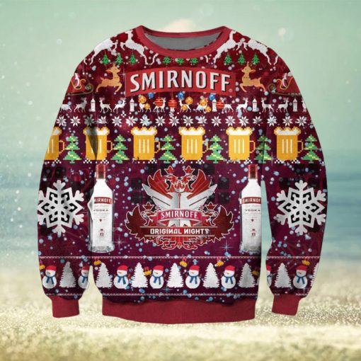 Vodka Smirnoff Ugly Christmas Sweater, Gift for Christmas Holiday