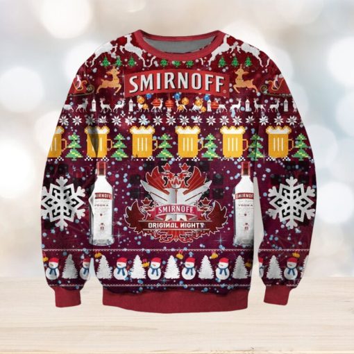 Vodka Smirnoff Ugly Christmas Sweater, Gift for Christmas Holiday