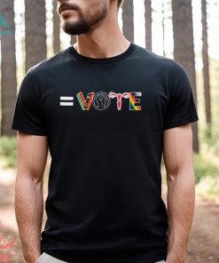 Vote Books Fist Ovaries LGTBQ T Shirt