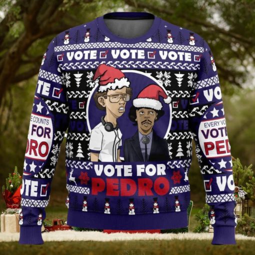 Vote for Pedro Napoleon Dynamite Ugly Christmas Sweater