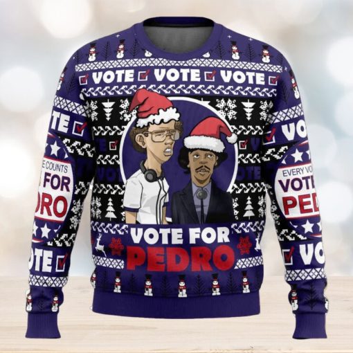 Vote for Pedro Napoleon Dynamite Ugly Christmas Sweater