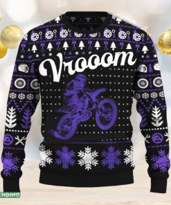 Vrooom 250 SX F Motorcross Knitted Christmas Sweater New AOP Gift Holidays