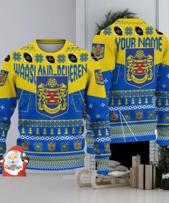 Waasland Beveren 3D Ugly Christmas Sweater Christmas Holiday Gift Custom Name For Men And Women