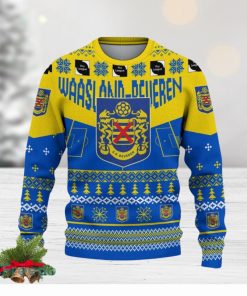 Waasland Beveren Snowflakes Tree Custom Name Ugly Christmas Sweater New For Fans Gift Holidays Christmas