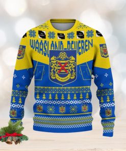 Waasland Beveren Snowflakes Tree Custom Name Ugly Christmas Sweater New For Fans Gift Holidays Christmas