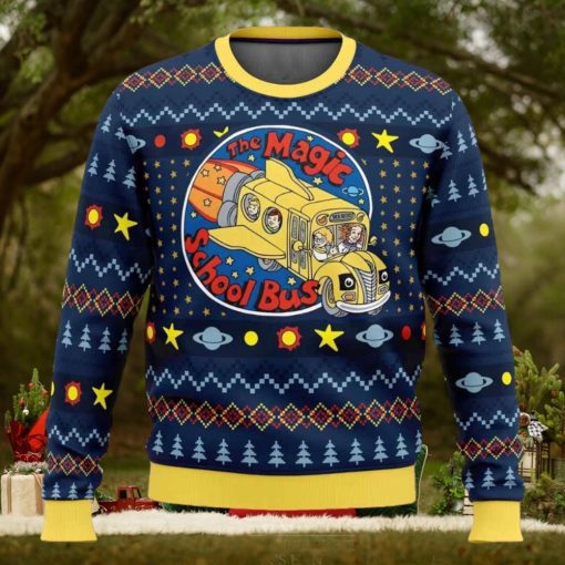 Wahoo The Magic School Bus Ugly Christmas Sweater