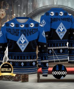 Waldhof Mannheim Ugly Christmas Sweater Logo Custom Name Gift Fans