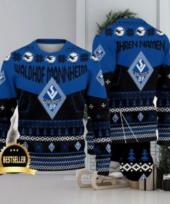 Waldhof Mannheim Ugly Christmas Sweater Logo Custom Name Gift Fans