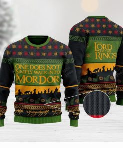 Walk Into Mordor Knitted Sweater Gift For Christmas