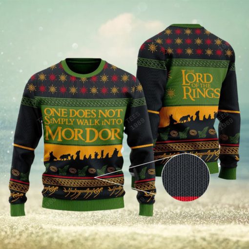 Walk Into Mordor Knitted Sweater Gift For Christmas