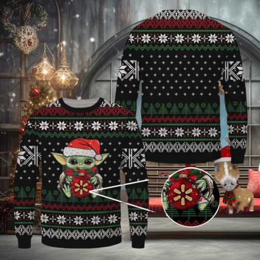 Walmart Baby Yoda Ugly Christmas Sweater 3D Xmas Gift Ideas For Fans