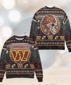 Washington Commanders Big Logo Ugly Christmas Sweaters