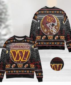 Washington Commanders Big Logo Ugly Christmas Sweaters