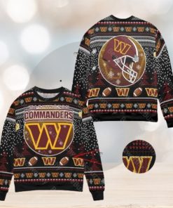 Washington Commanders Big Logo Ugly Christmas Sweaters