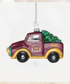 Washington Commanders Blown Glass Truck Ornament