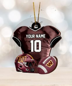 Washington Commanders NFL Sport Ornament Custom Name And Number