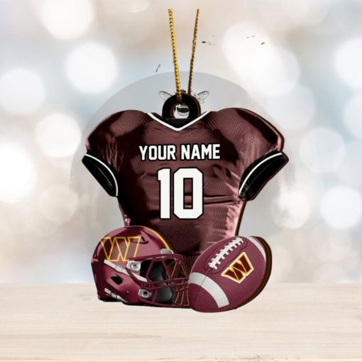 Washington Commanders NFL Sport Ornament Custom Name And Number