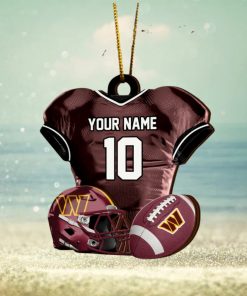 Washington Commanders NFL Sport Ornament Custom Name And Number