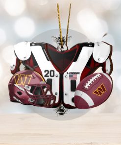 Washington Commanders NFL Sport Ornament Custom Your Name And Number