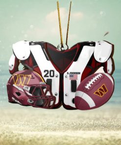 Washington Commanders NFL Sport Ornament Custom Your Name And Number