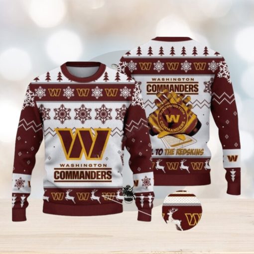 Washington Commanders Nfl Big Logo Ugly Christmas Sweaters