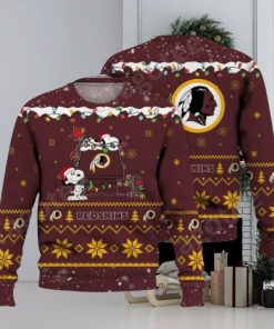 Washington Commanders RedSkins Snoopy Ugly Christmas Sweaters