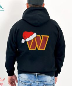 Washington Commanders logo Santa Hat Christmas 2023 Shirt