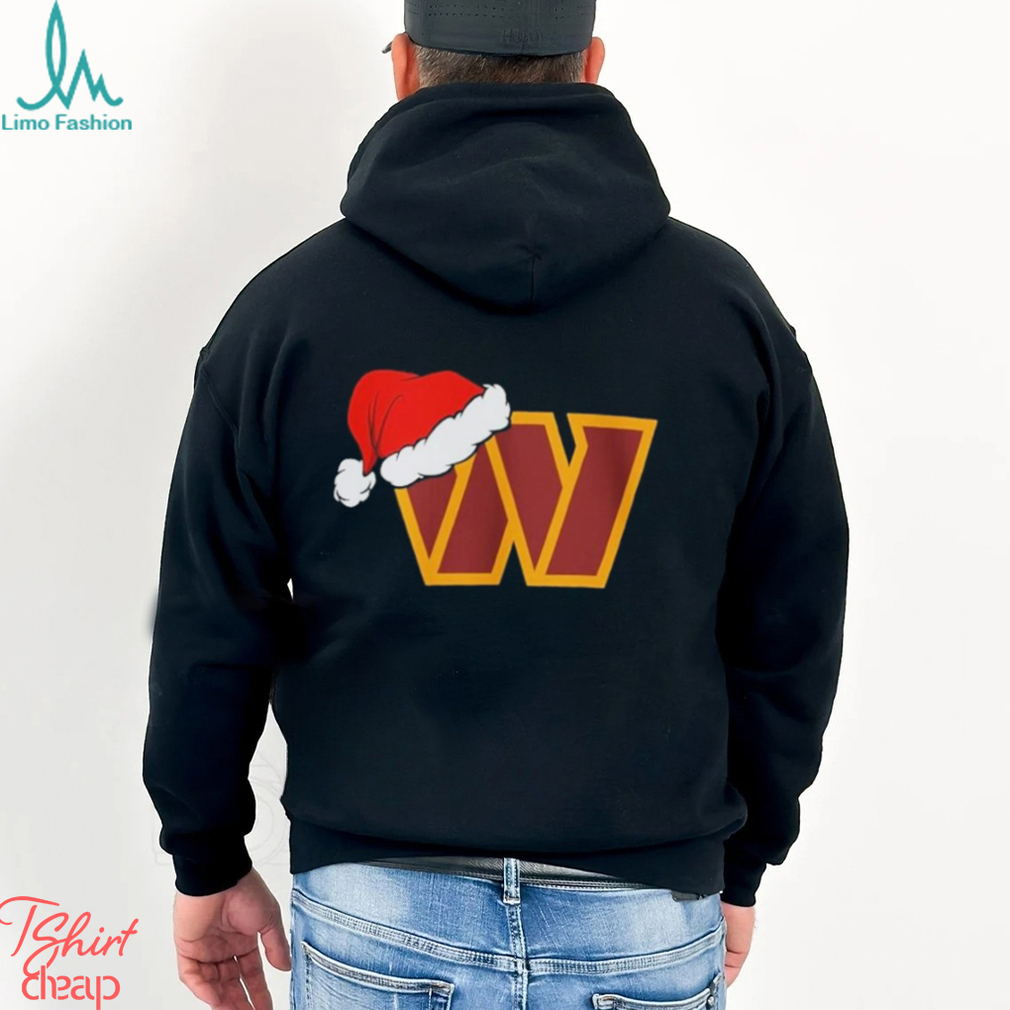 Washington Commanders logo Santa Hat Christmas 2023 Shirt Washington Commanders logo Santa Hat Christmas 2023 Shirt