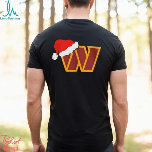 Washington Commanders logo Santa Hat Christmas 2023 Shirt