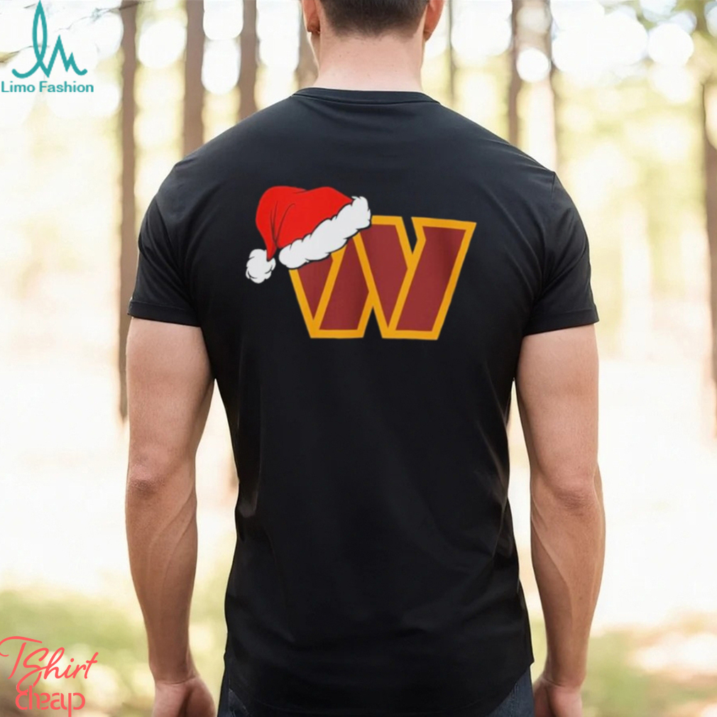 Washington Commanders logo Santa Hat Christmas 2023 Shirt Washington Commanders logo Santa Hat Christmas 2023 Shirt