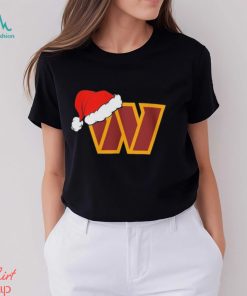 Washington Commanders logo Santa Hat Christmas 2023 Shirt