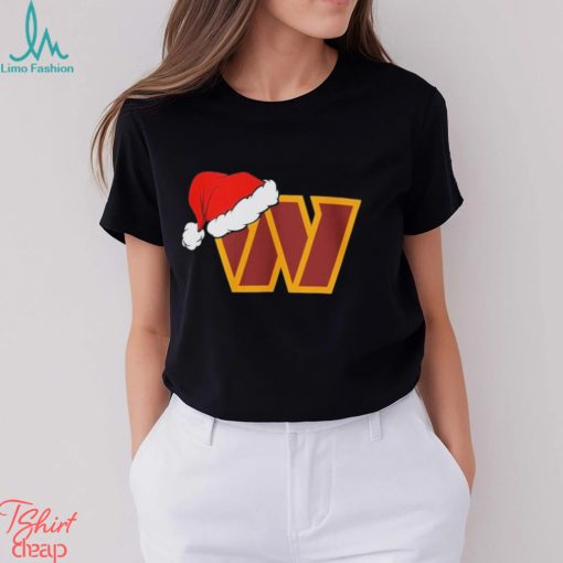 Washington Commanders logo Santa Hat Christmas 2023 Shirt