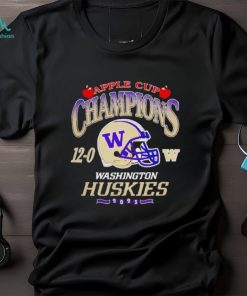 Washington Huskies football 2023 Apple Cup Champions 12 0 graphic design shirt