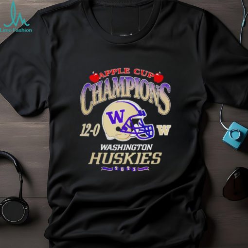 Washington Huskies football 2023 Apple Cup Champions 12 0 graphic design shirt