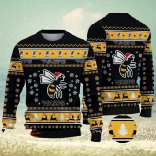 Wasps RFC 3D Ugly Christmas Sweater For Men And Women Sport Fans