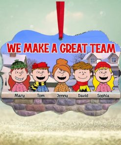 We Make A Great Team, Personalized Ornament, Gift For Friends, Christmas Gifts