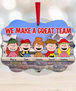 We Make A Great Team, Personalized Ornament, Gift For Friends, Christmas Gifts