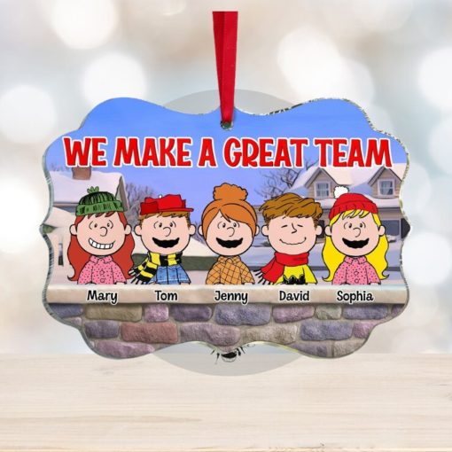 We Make A Great Team, Personalized Ornament, Gift For Friends, Christmas Gifts