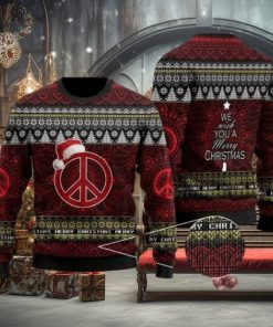 We Wish You A Merry Christmas Colorful Pattern Ugly Christmas Sweater