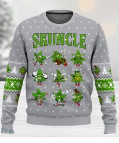 Weed Skuncle 3D Sweater Christmas Gift Ugly Christmas Sweater