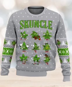 Weed Skuncle All Over Printed Ugly Christmas Sweater Trending Christmas Gift Ideas