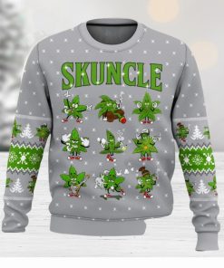 Weed Skuncle All Over Printed Ugly Christmas Sweater Trending Christmas Gift Ideas