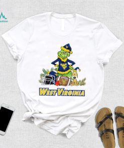 West Virginia Mountaineers Grinch and Max dog funny Christmas shirt, hoodie, sweater, long sleeve and tank top West Virginia Mountaineers Grinch and Max dog funny Christmas shirt