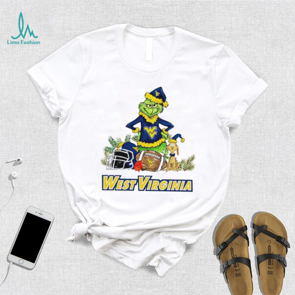 West Virginia Mountaineers Grinch and Max dog funny Christmas shirt West Virginia Mountaineers Grinch and Max dog funny Christmas shirt