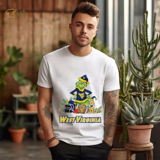 West Virginia Mountaineers Grinch and Max dog funny Christmas shirt
