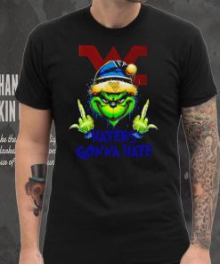 West Virginia Mountaineers Grinch middle finger haters gonna hate shirt