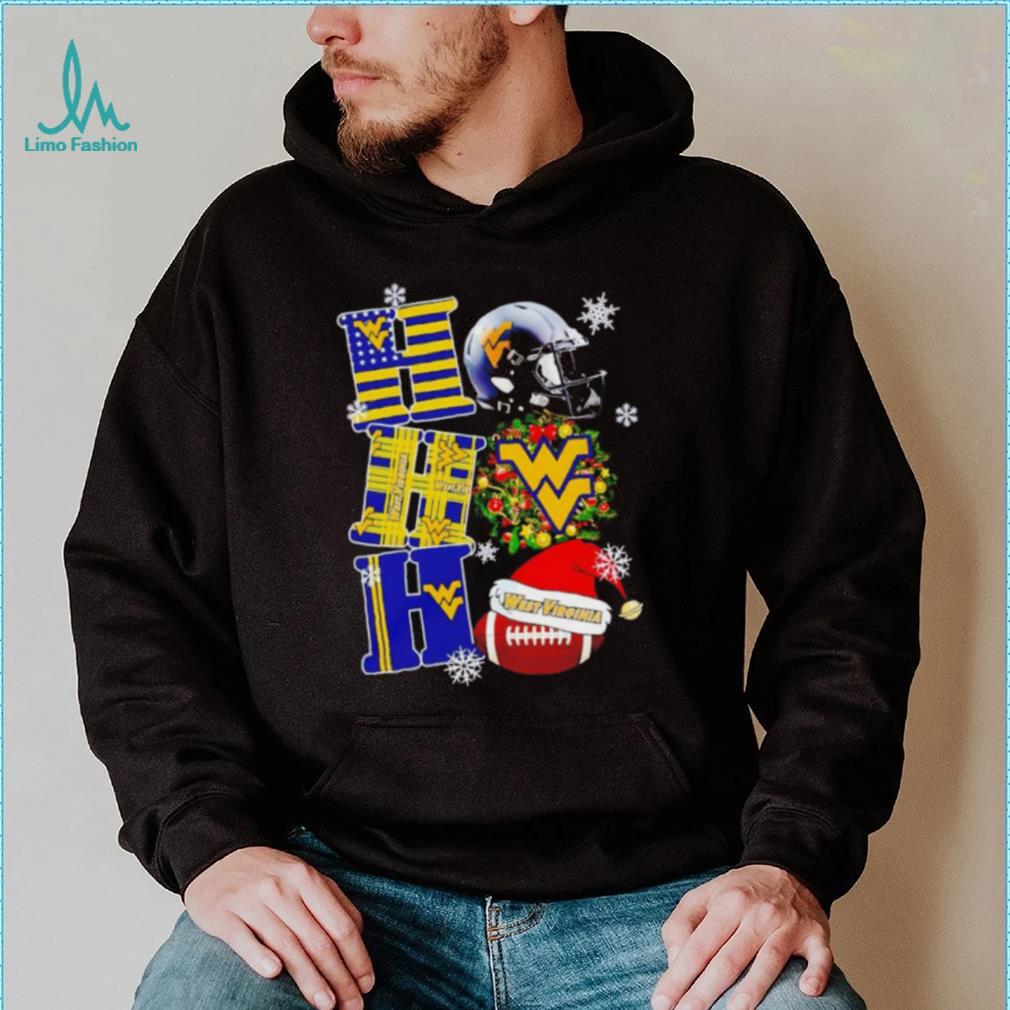 West Virginia Mountaineers NCAA ho ho ho Christmas shirt West Virginia Mountaineers NCAA ho ho ho Christmas shirt