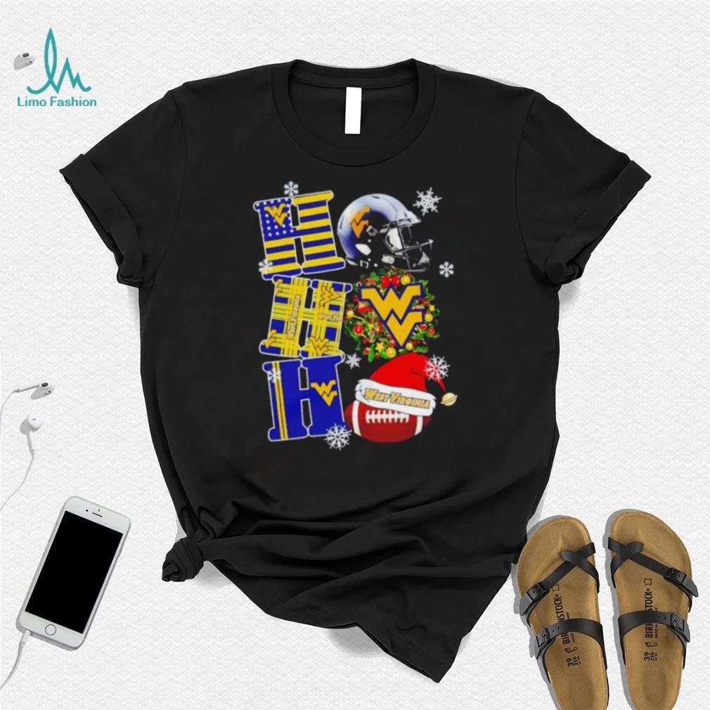 West Virginia Mountaineers NCAA ho ho ho Christmas shirt West Virginia Mountaineers NCAA ho ho ho Christmas shirt